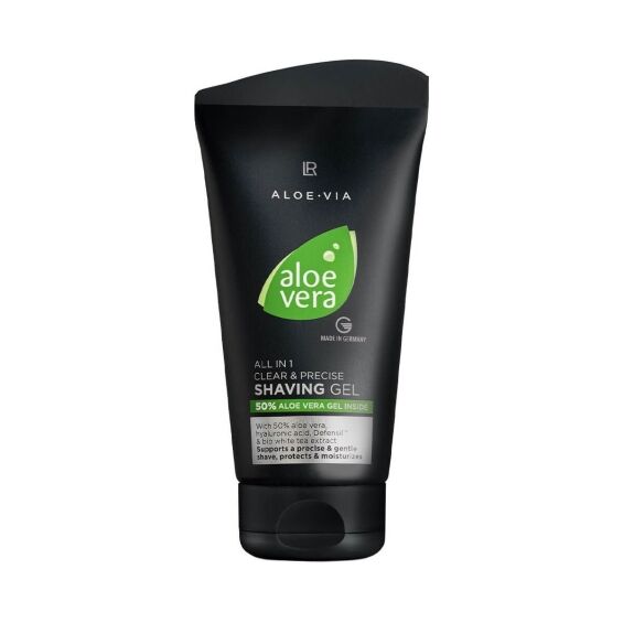 Gel de barbear transparente de Aloe Vera para contornos de barba perfeitos