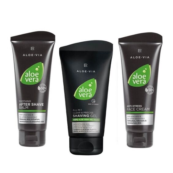 r Aloe Vera Set de Barbeado Para Homens II com 50% de Aloe Vera