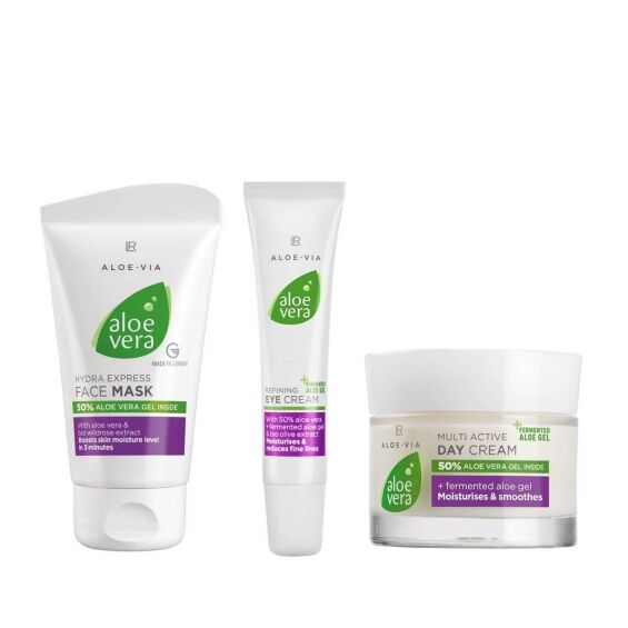 Sada intenzívnej starostlivosti o tvár s vysoko kvalitným aloe vera od Lr Health and Beauty
