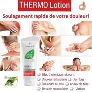 Aloe Vera Thermolotion pour les douleurs articulaires, les tensions musculaires et les jambes fatiguées