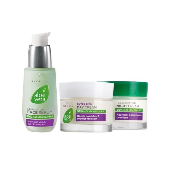 Crema facial para pieles secas Aloe Vera