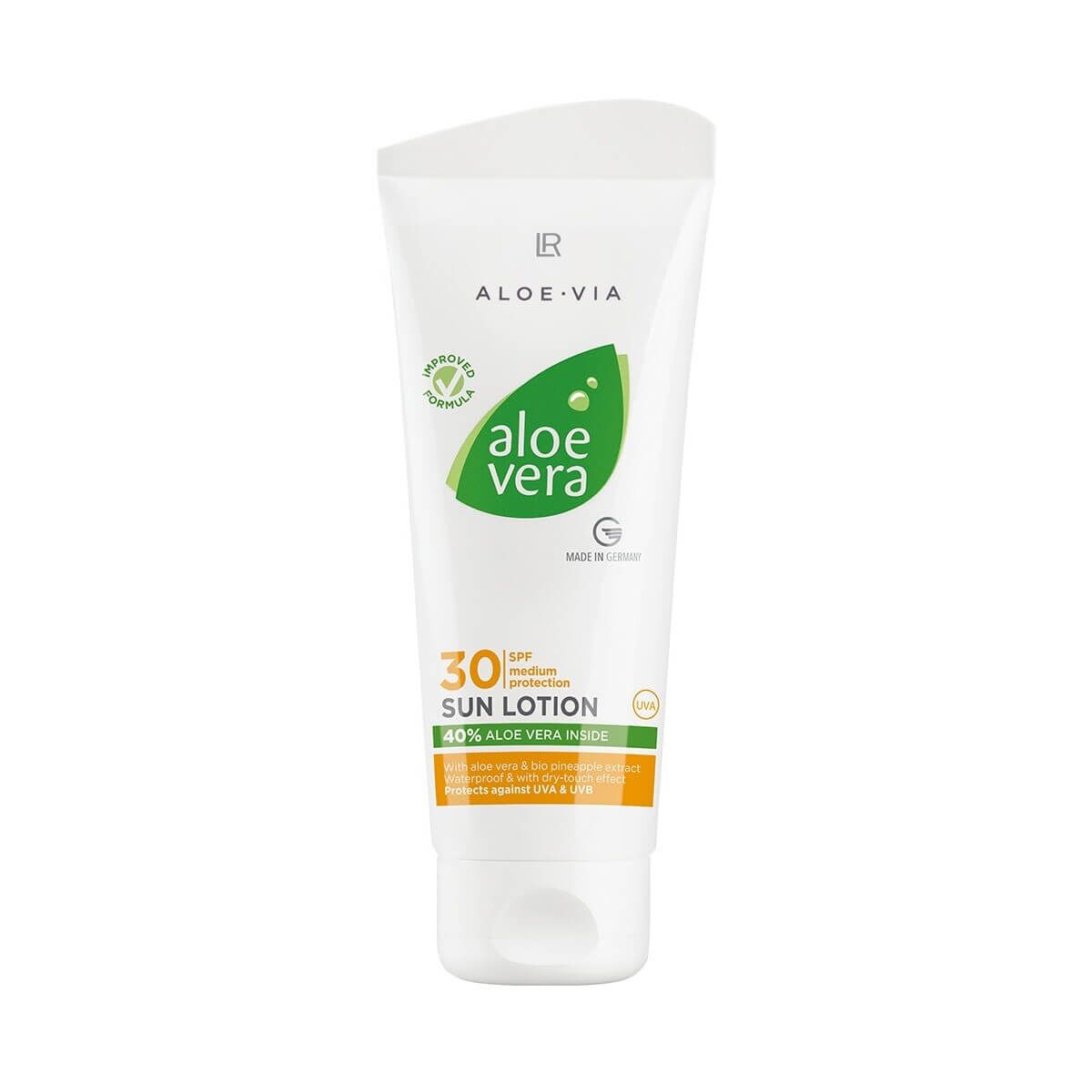 Aloe Vera Loção Protetor Solar de Proteção Média FPS 30